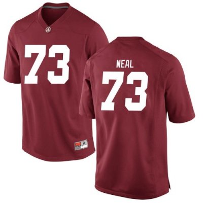 Youth Alabama Crimson Tide #73 Evan Neal Crimson Replica NCAA College Football Jersey 2403ZDPX5